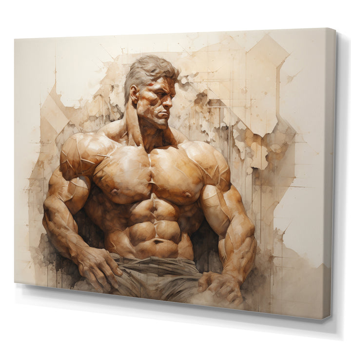 Bodybuilding Eternal Strength I - Aerobic &amp; Bodybuilding Canvas Wall Art
