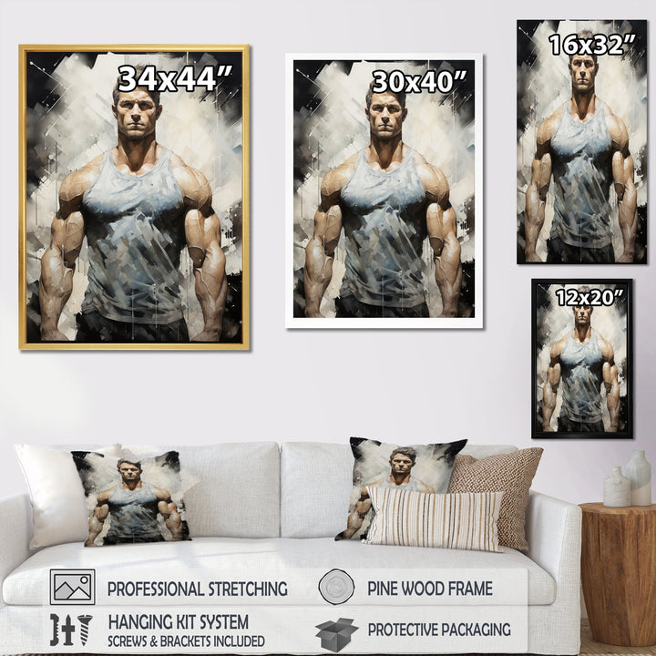 Bodybuilding The Chiseled Physique - Aerobic &amp; Bodybuilding Canvas Wall Art