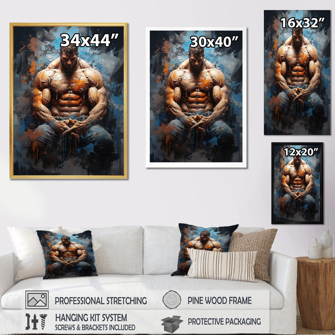 Bodybuilding The Power - Aerobic &amp; Bodybuilding Canvas Wall Art