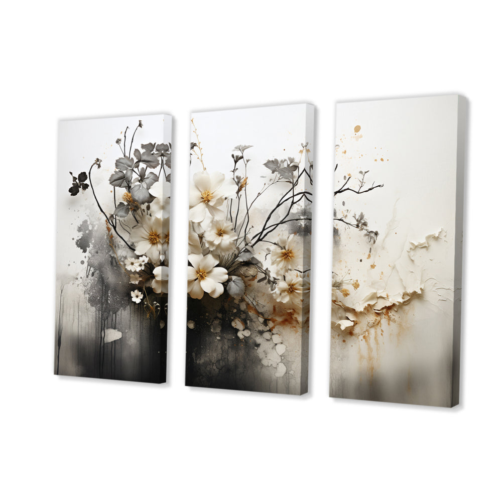 Bohemian Earthly Floral Collage I - Multi-Panels