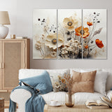 Bohemian Earthly Floral Collage II - Multi-Panels