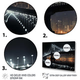 Black Bridge Of Light - Architecture Canvas Wall Art