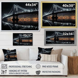 Black Bridge Of Light - Architecture Canvas Wall Art