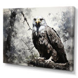 Grey Eagle Shadows Of Serenity - Eagle Framed Canvas Art