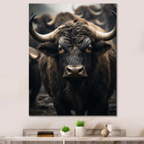 Brown Buffalo Whispers Of The - Buffalo Canvas Wall Art