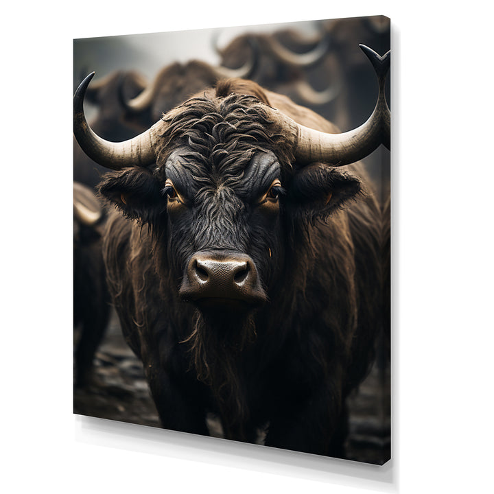 Brown Buffalo Whispers Of The - Buffalo Canvas Wall Art