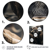 Brown Buffalo Whispers Of The - Buffalo Canvas Wall Art