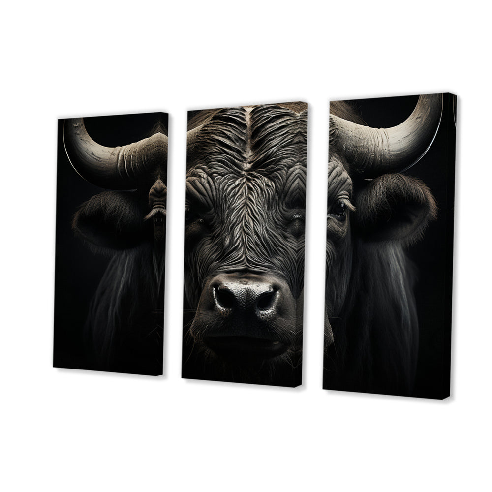 Black White Buffalo Whispers Of Wisdom - Multi-Panels