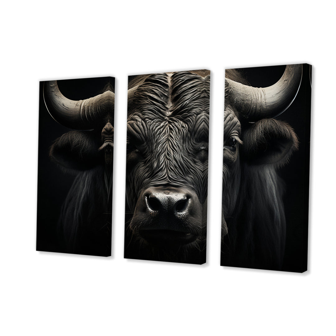 Black White Buffalo Whispers Of Wisdom - Multi-Panels