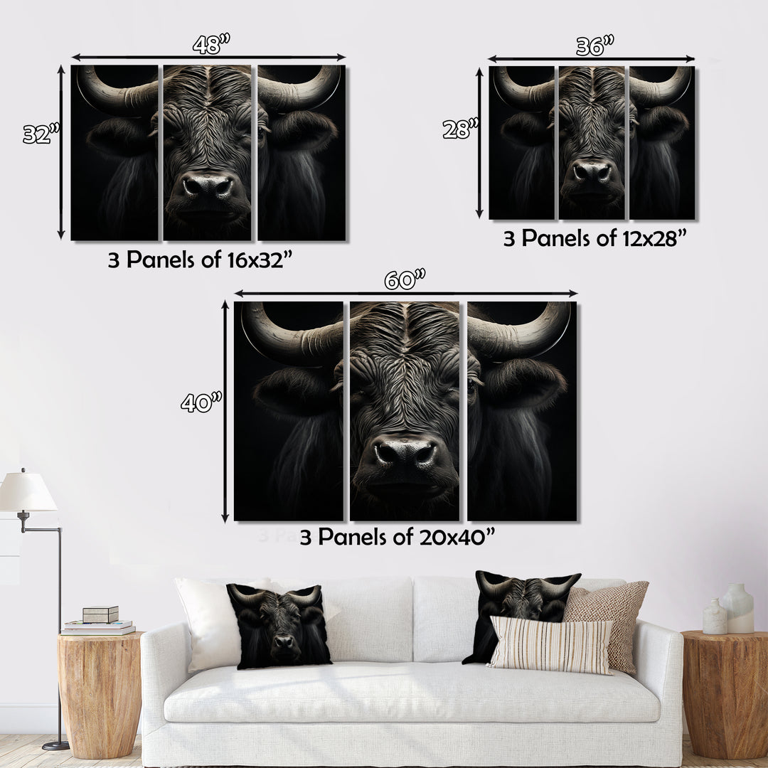 Black White Buffalo Whispers Of Wisdom - Multi-Panels