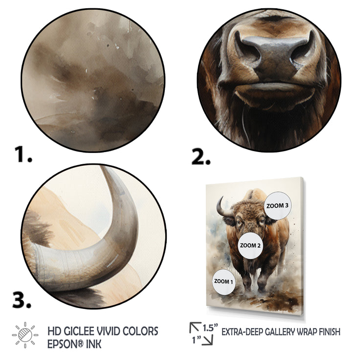 Buffalo Majestic Bison - Bison Wall Art Prints