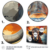 Buffalo Majestic Bison Geometric - Brown Bison Wall Art