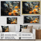 Yellow Black Butterfly Haven - Butterfly Canvas Wall Art