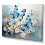 Blue White Butterfly Symphony - Butterfly Wall Decor