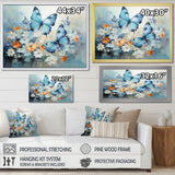 Blue White Butterfly Symphony - Butterfly Wall Decor