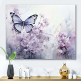 Purple Butterfly Enchanted Flight I - Animals Canvas Wall Art