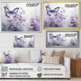 Purple Butterfly Enchanted Flight I - Animals Canvas Wall Art