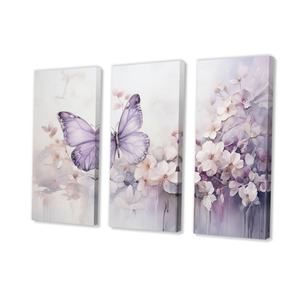 Purple Butterfly Enchanted Flight II - Multi-Panels