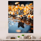 Orange Butterfly Floating Wonder - Butterfly Wall Art Prints