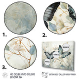 Blue Beige Butterfly Wings Of Serenity - Multi-Panels