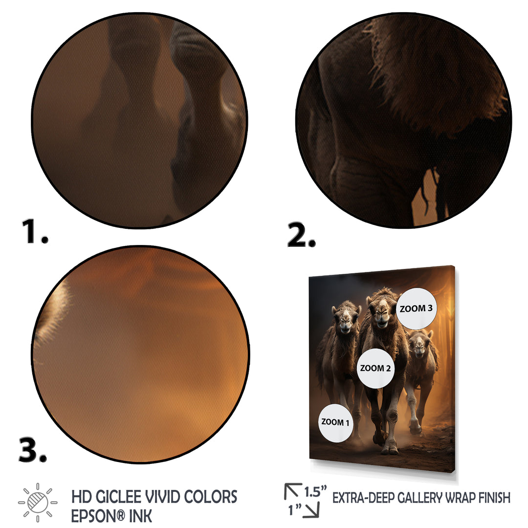 Camels Desert Symphony - Camel Wall Decor