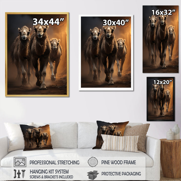 Camels Desert Symphony - Camel Wall Decor
