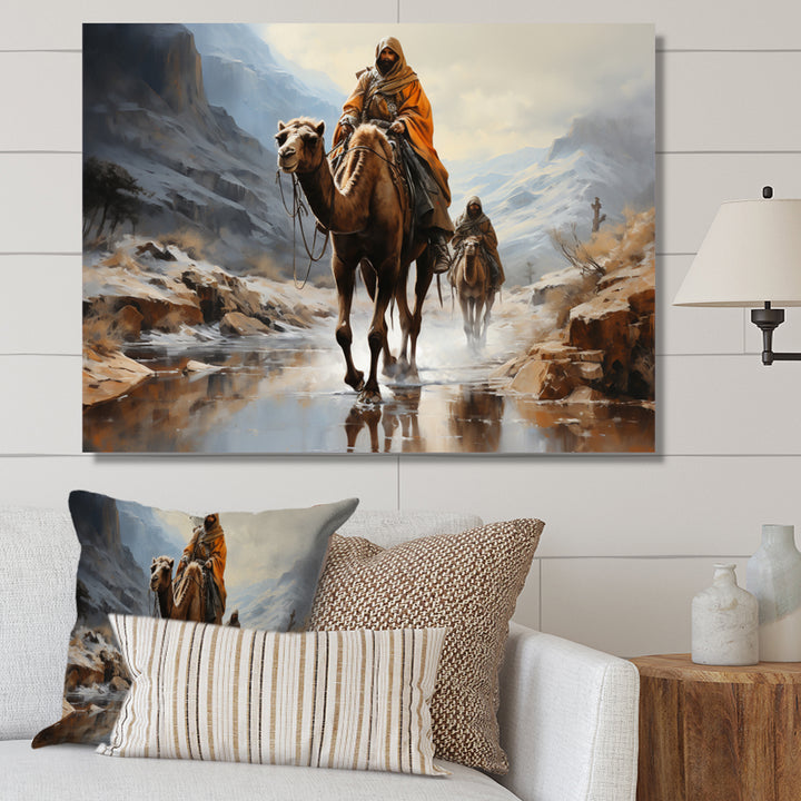 Camel Desert Wanderer Collage - Camel Wall Art Prints