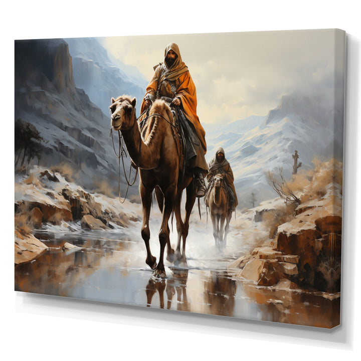 Camel Desert Wanderer Collage - Camel Wall Art Prints