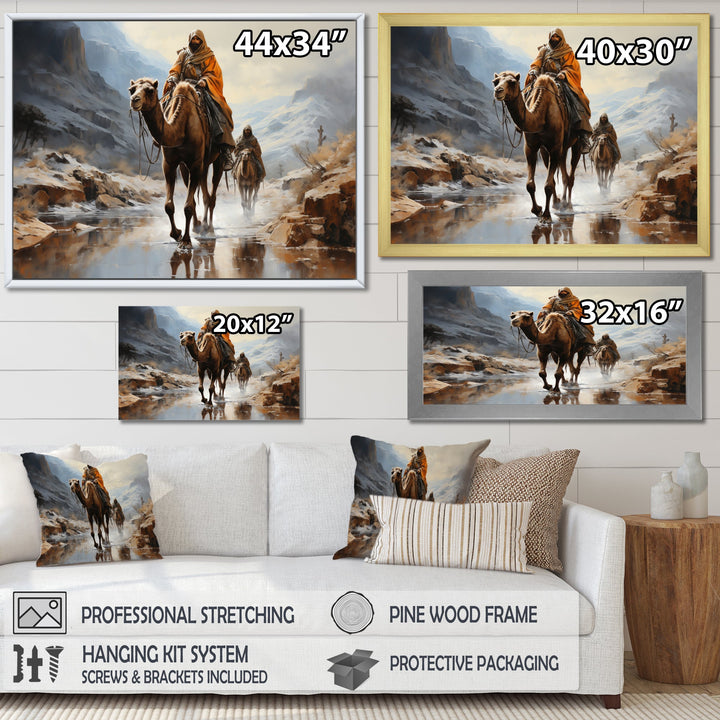 Camel Desert Wanderer Collage - Camel Wall Art Prints
