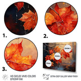 Canada Orange Autumn Symphony III - Landscapes Canvas Wall Art