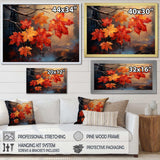 Canada Orange Autumn Symphony III - Landscapes Canvas Wall Art