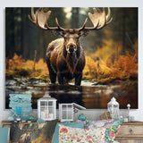 Canada Majestic Moose III - Landscapes Canvas Wall Art