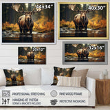 Canada Majestic Moose III - Landscapes Canvas Wall Art