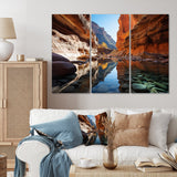 Canyon Enchantment River - Canvas Multipanels Set of 3