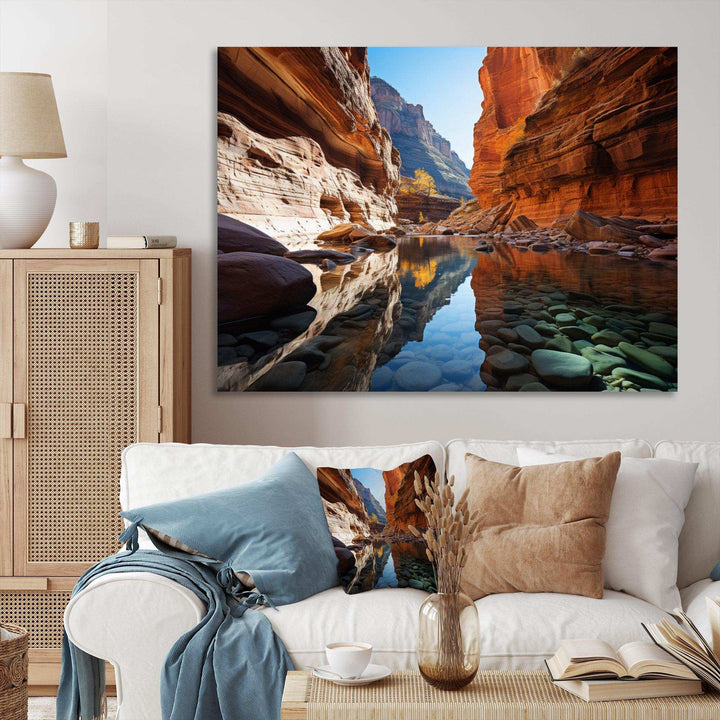 Canyon Enchantment River - Landscapes Canvas Wall Art