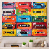 Cassette Tapes Retro Rhythms V - Fashion Canvas Wall Art