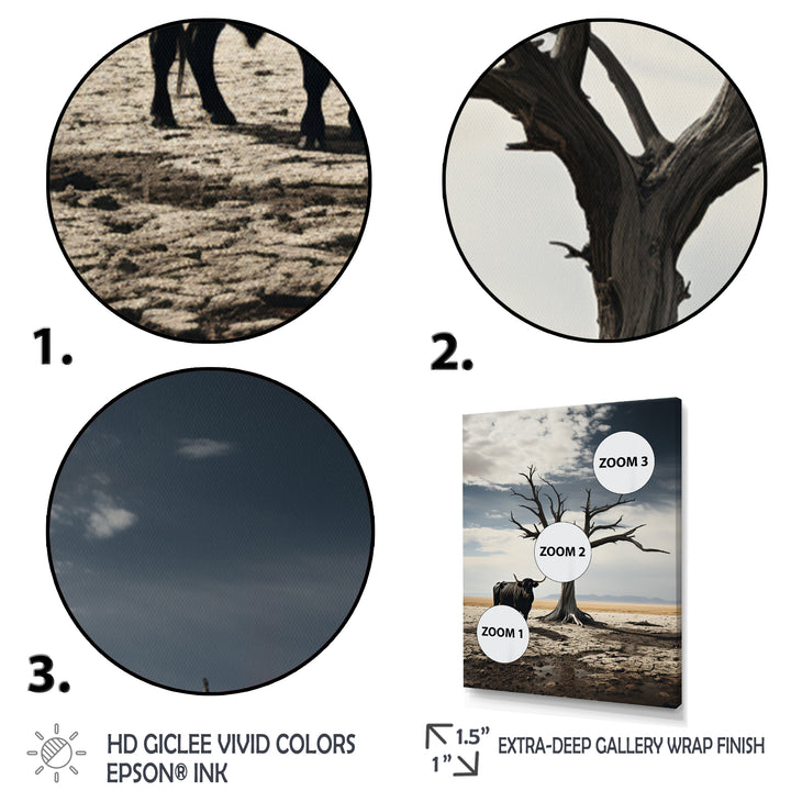 Cattle Guardians Of Deserts - Cattle Wall Art Prints