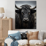 Cattle Majestic Horns - Cattle Framed Canvas Art