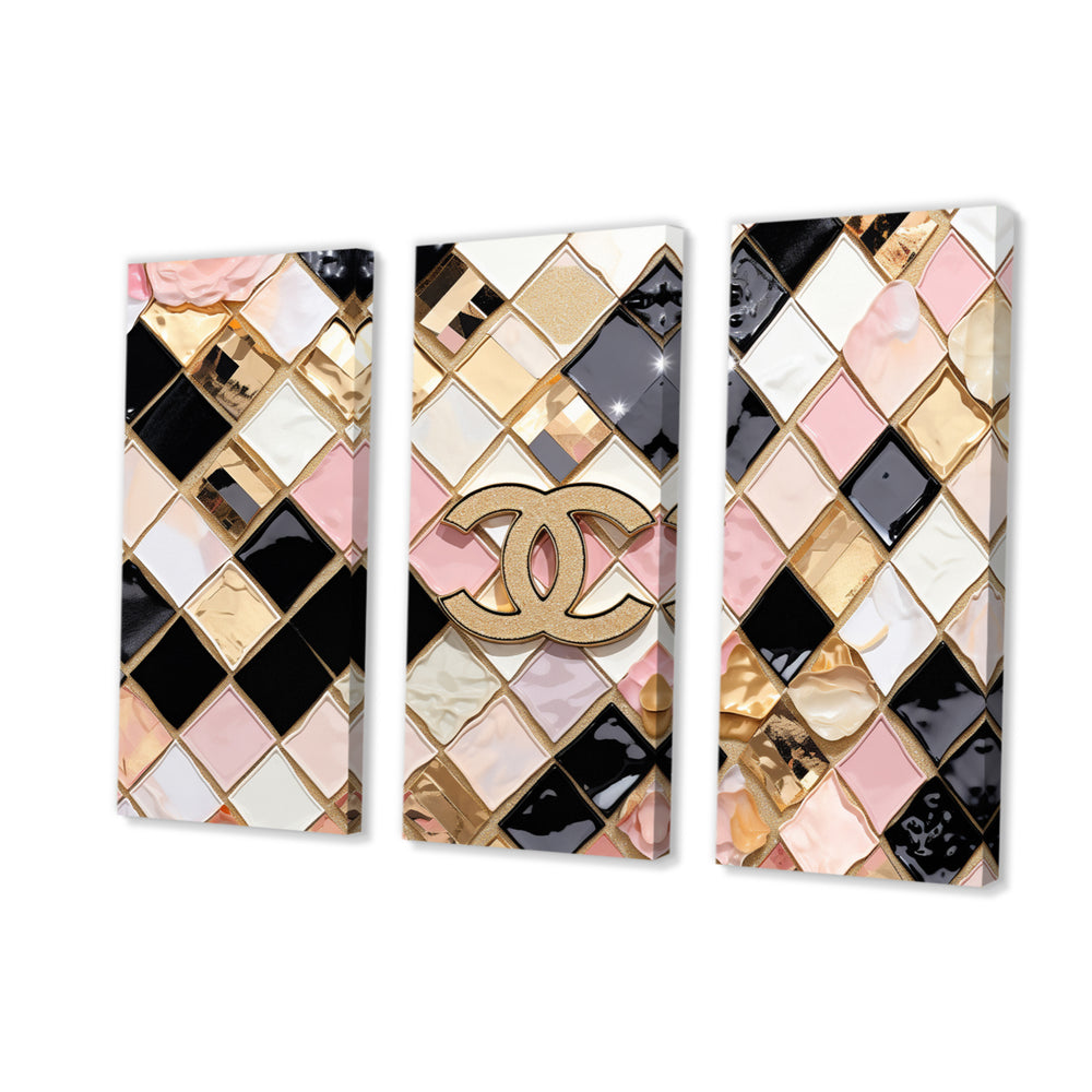 Fashion Geometric Glam Pattern - Multi-Panels