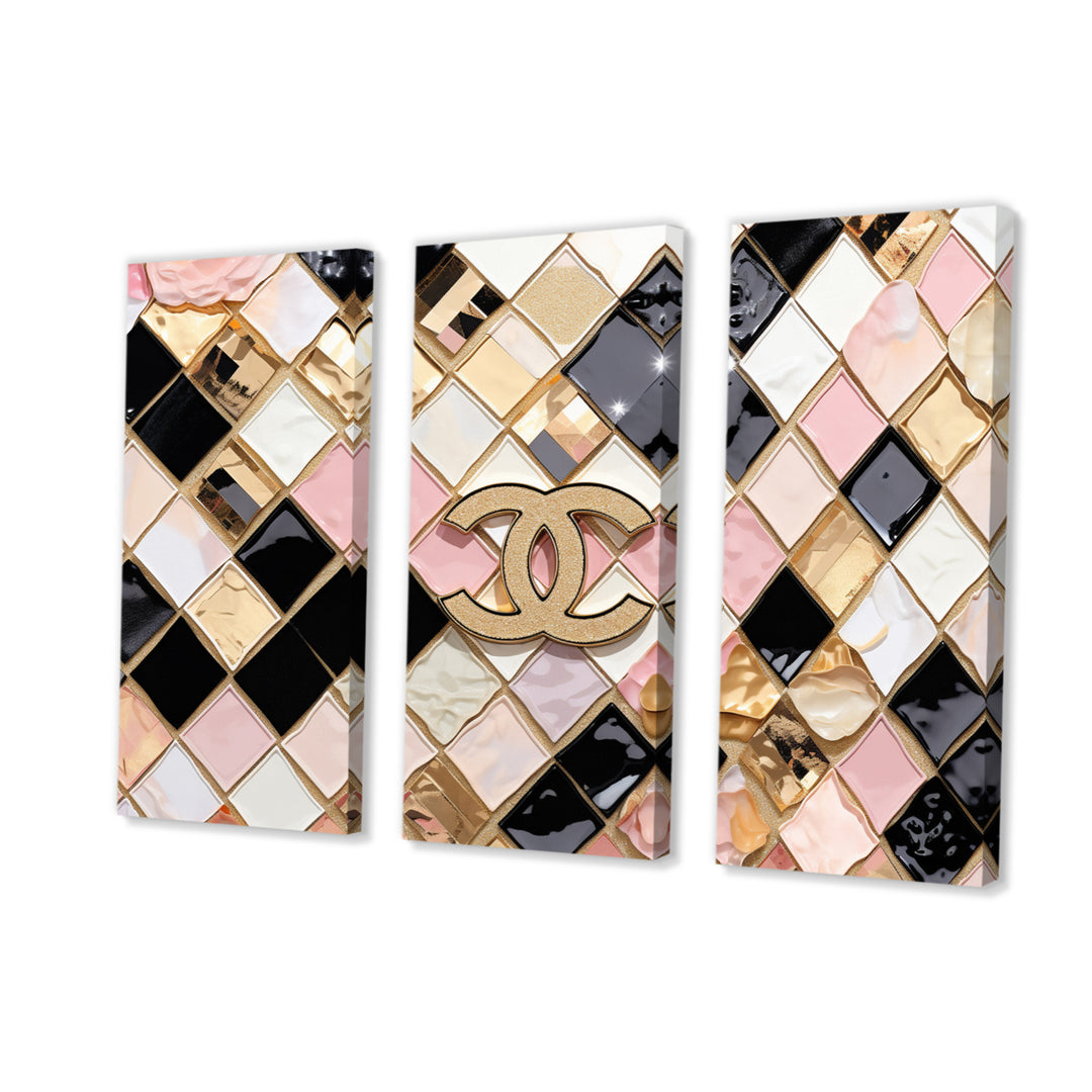 Fashion Geometric Glam Pattern - Multi-Panels
