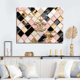 Fashion Geometric Glam Pattern - Fashion Canvas Wall Art