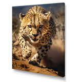 Dangerous Cheetah Portrait - Beige Cheetah Wall Art