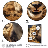 Dangerous Cheetah Portrait - Beige Cheetah Wall Art