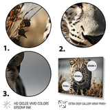 Sleek Cheetah Portrait - Cheetah Framed Canvas Art