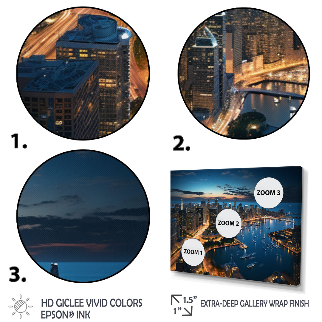Chicago Beautiful Cityscape I - Multi-Panels