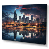 Chicago Beautiful Cityscape II - Cityscapes Canvas Wall Art