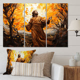 Christianity Resurrection Morning Christs - 3-Piece Canvas Wall Art