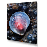 Blue Clam Dappled Depths - Clam Living Room Wall Art