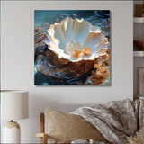 White Clam Pearl Essence - White Clam Wall Art