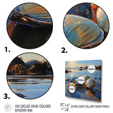 Clam Twilight Treasures - Clam Canvas Wall Art